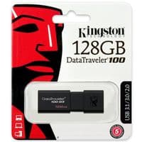 Флеш память USB Kingston 3.0 128GB DT 100 G3 Black
