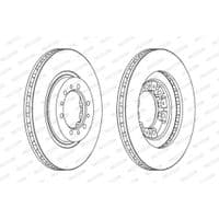 Гальмівний диск FERODO DDF1109