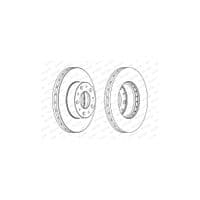 Гальмівний диск FERODO DDF1800