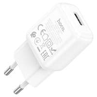 Набор СЗУ 110-240V HOCO C96A+ кабель Type-C, 1xUSB, 2.1A, кабель 1м, White, Blister