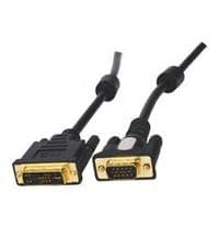 Кабель Atcom VGA 1,8м HD15M/DVI с 2-мя фер. кольцами черный