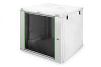 Шафа DIGITUS 19", 9U, Wall Mounting Dynamic Basic, 600x600 мм, 60кг максимально, сіра