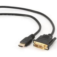 Кабель мультимедийный HDMI to DVI 24+1pin M, 0.5m Cablexpert (CC-HDMI-DVI-0.5M)