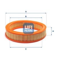 Повітряний фільтр для автомобіля UFI 30.803.00