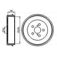 Гальмівний барабан Bosch 0 986 477 140
