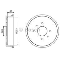 Гальмівний барабан Bosch 0 986 477 235