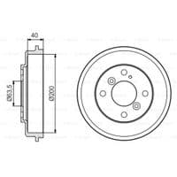 Гальмівний барабан Bosch 0 986 477 240