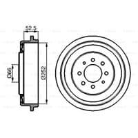 Гальмівний барабан Bosch 0 986 477 067