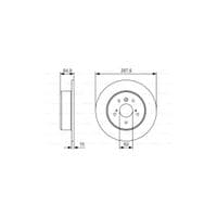 Тормозной диск Bosch 0 986 479 T69