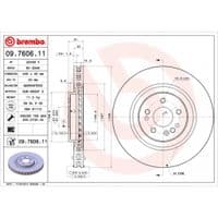 Гальмівний диск Brembo 09.7606.11
