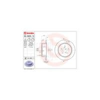 Гальмівний диск Brembo 08.A605.11