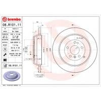 Гальмівний диск Brembo 08.R101.11