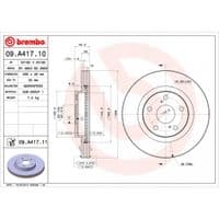 Гальмівний диск Brembo 09.A417.11