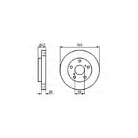 Гальмівний диск Bosch 0 986 478 726