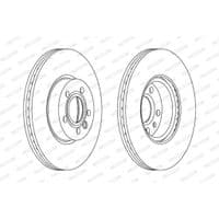 Гальмівний диск FERODO DDF1160C