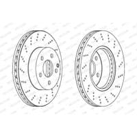 Гальмівний диск FERODO DDF1693C