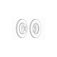 Гальмівний диск FERODO DDF2039C