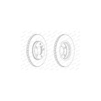 Гальмівний диск FERODO DDF2122C