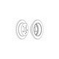 Гальмівний диск FERODO DDF1598C