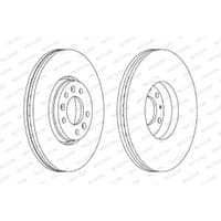 Гальмівний диск FERODO DDF1615