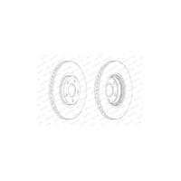 Гальмівний диск FERODO DDF1724C