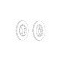 Гальмівний диск FERODO DDF2125C