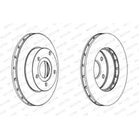 Гальмівний диск FERODO DDF1169C