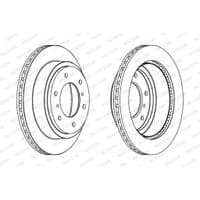 Гальмівний диск FERODO DDF1385C