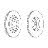 Гальмівний диск FERODO DDF1503C