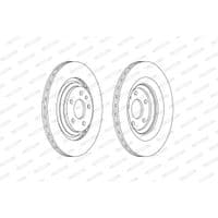 Гальмівний диск FERODO DDF2546C
