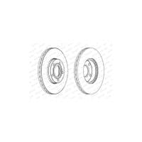 Гальмівний диск FERODO DDF1014