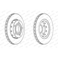Гальмівний диск FERODO DDF1887C