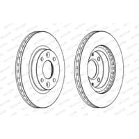 Гальмівний диск FERODO DDF2327C