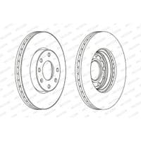 Гальмівний диск FERODO DDF1041