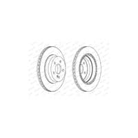 Гальмівний диск FERODO DDF1672C