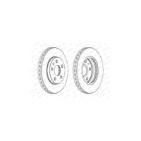Гальмівний диск FERODO DDF1721C