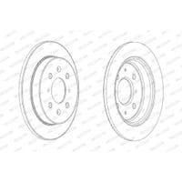 Гальмівний диск FERODO DDF2244C