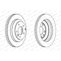 Гальмівний диск FERODO DDF1580C
