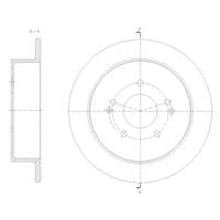 Гальмівний диск REMSA 62096.00