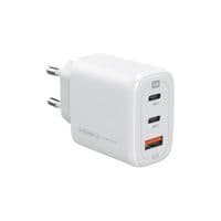Зарядное устройство для Intaleo 65W GAN 2USB-C PD+USB-A QC 3.0 white (1283126559525)