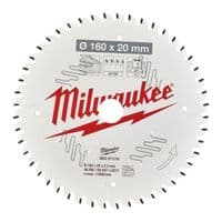 Круг відрізний Milwaukee пиляльний PFTE 160х20х2,2мм, 48 зуб. (4932471291)