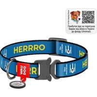 Ошейник для животных WAUDOG Nylon с QR паспортом "Патрон" металлический фастекс XL (288-4025)