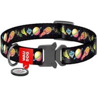 Ошейник для животных WAUDOG Nylon с QR паспортом "Год и Морти 3" металлическая пряжка-фастекс XL (4508-0282)
