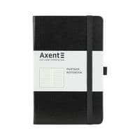 Книга записна Axent Partner 125х195 мм у лінійку 96 аркушів Чорний (8308-01-A)