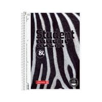 Зошит Brunnen Коледж-блок А4 Premium у клітинку 80 аркушів Zebra (10 675 28 05)