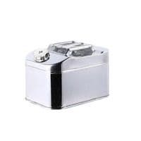 Канистра Merlion ML201-15L, горизонтальная из нержавеющей стали + гибкая лейка, 15л, 370х260х250мм, 2.05 кг, Silver