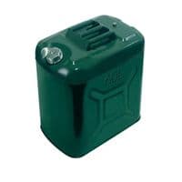 Канистра Merlion YT-HS-FX-60L, металлическая с клапаном + гибкая лейка, 60л, 472х305х545мм, Зеленая