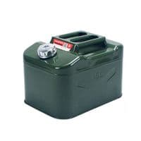 Канистра Merlion YT-HS-FX-15L, металлическая с клапаном + гибкая лейка, 15л, 355х255х250мм, Green
