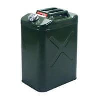 Канистра Merlion YT-HS-FX-40L, металлическая с клапаном + гибкая лейка, 40л, 355х255х530мм, Зеленая