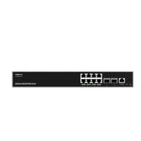 Grandstream GWN7811P, керований мережевий комутатор рівня 3, 8x GbE RJ45 PoE 802.3 af/at, до 30 Вт на порт, 2x SFP+, без вентилятора